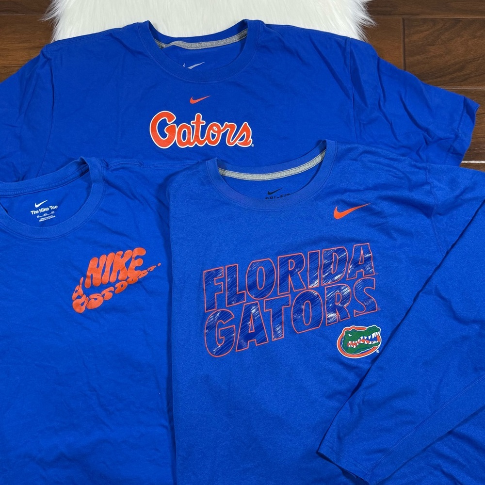 Bundle of 3 Nike Florida Gators T Shirts Mens Size XXL / 3XL Short‎ Sleeve UF